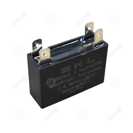 1,2uF KONDENZÁTOR SZÖGLETES VENTILÁTORHOZ