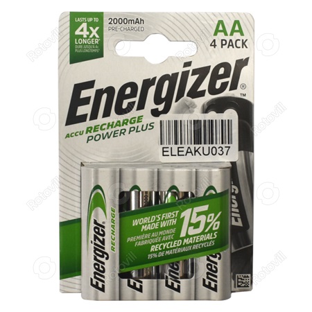 AKKUMULÁTOR ENERGIZER POWER PLUS HR06 AA CERUZA 2000mAh (4db/csomag)