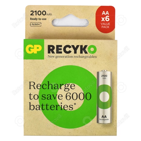 AKKUMULÁTOR GP HR06 AA CERUZA 2100mAh  (6db/csomag)