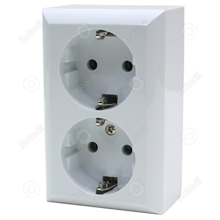 ALJZAT, 2-ES, BUSINESS LINE, (földelt, fehér)