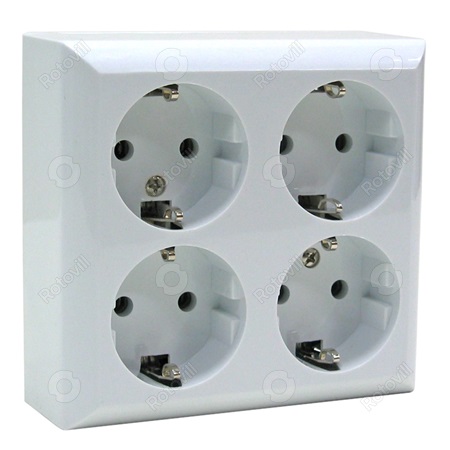 ALJZAT, 4-ES, BUSINESS LINE, (földelt, fehér)