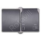 ALJZAT ÉS VÁLTÓKAPCSOLÓ AQUATOP IP44 (váltakozó kapcsoló és szimpla foglalat földelőcsapokkal és fedéllel)