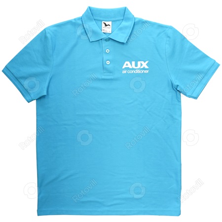 AUX tenisz póló, világoskék, XL, munkaruházat
