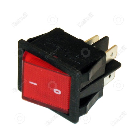 BILLENŐKAPCSOLÓ KB-131 SARUS KIVITELBEN SZV612/3 (PIROS)