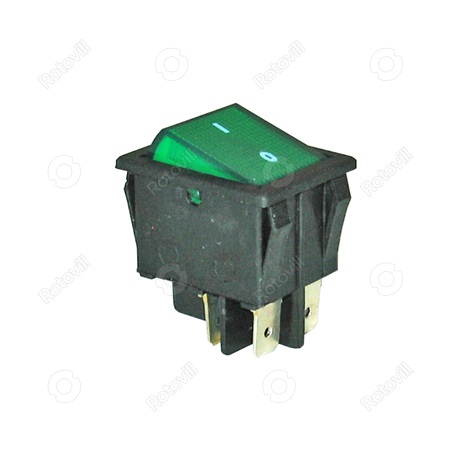 BILLENŐKAPCSOLÓ KB-131 SARUS KIVITELBEN (ZÖLD)