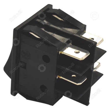 BILLENŐKAPCSOLÓ KB-131 SARUS KIVITELBEN (piros led jelzőlámpával)