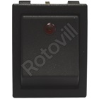 BILLENŐKAPCSOLÓ KB-131 SARUS KIVITELBEN (piros led jelzőlámpával)