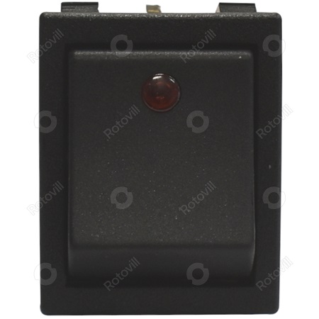 BILLENŐKAPCSOLÓ KB-131 SARUS KIVITELBEN (piros led jelzőlámpával)