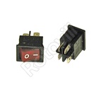 BILLENŐKAPCSOLÓ STV05 PIROS VILÁGÍTÓS SZÖGLETES SZÁMOS  SZV620/623