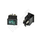 BILLENŐKAPCSOLÓ STV06 ZÖLD VILÁGÍTÓS SZÖGLETES SZÁMOS