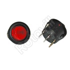 BILLENŐKAPCSOLÓ STV07 PIROS VILÁGÍTÓS KEREK