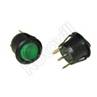 BILLENŐKAPCSOLÓ STV08 ZÖLD VILÁGÍTÓS KEREK