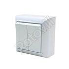CSILLÁRKAPCSOLÓ, BUSINESS LINE, felületre szerelhető, beltéri kivitel, fehér