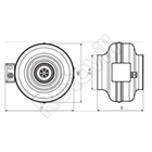 CSŐVENTILÁTOR BCS160L RADIÁLIS