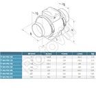 CSŐVENTILÁTOR TT MIX PRO 125 FÉLRADIÁLIS