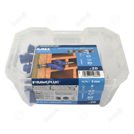 DÜBEL (TIPLI)+ CSAVAR 4ALL UNIVERZÁLIS (20db)