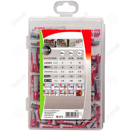 DÜBEL (TIPLI) FISCHER  Profi-Box DuoPower (132db)