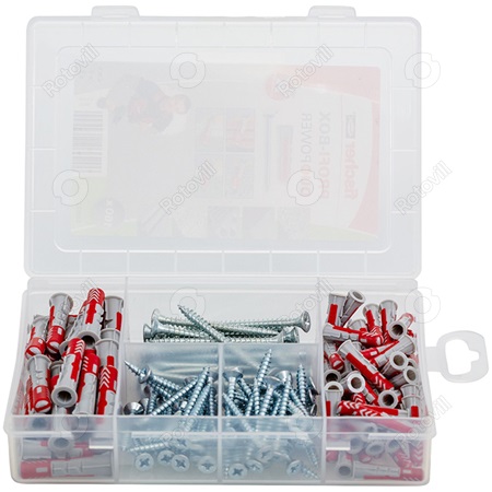 DÜBEL (TIPLI) FISCHER  Profi-Box DuoPower dübellel, csavarral (160db)