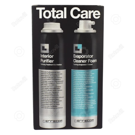 ERRECOM TOTAL CARE KLÍMATISZTÍTÓ SZETT AUTÓHOZ,  100+100 ml (vanília illat)