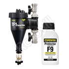 FERNOX MÁGNESES ISZAPLEVÁLASZTÓ TF1 Total Filter 1"+ F9 Protector + Filter Fluid 265 ml