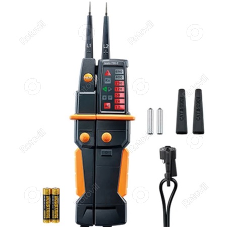 FESZÜLTSÉGMÉRŐ (KÉTPÓLUSÚ) TESTO 750-2