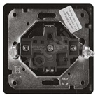 FÖLDELT ALJZAT ANTRACIT (egyszeres dugalj védőtüskével és gyermekzárral) IP20