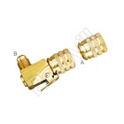 GYORSCSATLAKOZÓ REFCO V-35012-412 (KÖNYÖK) SCHRADER SZELEP  1/4* SAE, 1/2*-20UNF