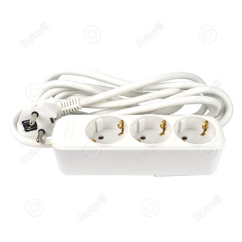 HOSSZABBÍTÓ RCOOL 3-AS 3M FEHÉR (3x1,5)