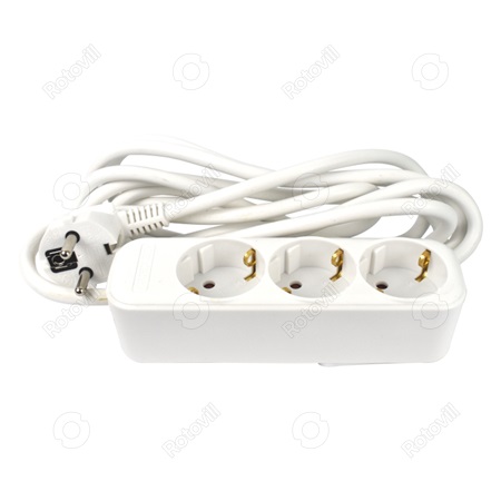 HOSSZABBÍTÓ RCOOL 3-AS 3M FEHÉR (3x1,5)