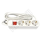 HOSSZABBÍTÓ RCOOL 3-AS 3M FEHÉR KAPCSOLÓS (3x1,5)