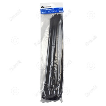 KÁBELKÖTEGELŐ FEKETE (380/400mm x 4,8mm) 100db/csomag