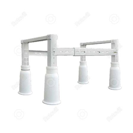 KLÍMATARTÓ KONZOL TALAJRA-TETŐRE (HÓHATÁR KONZOL), Terhelhetőség: 180 kg-ig (lábakkal)
