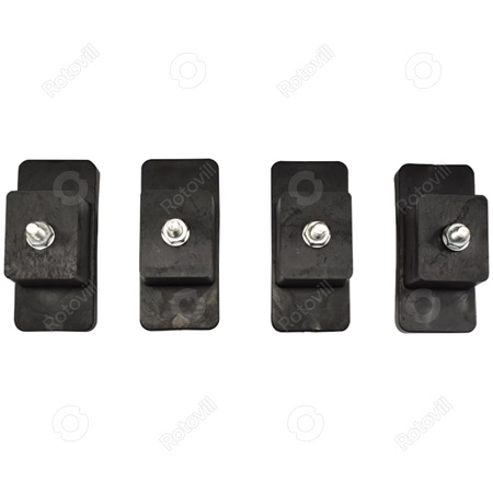 KLÍMATARTÓ LÁB, ANTIVIBRÁCIÓS, PVC, (200 KG-IG), 50x105 mm