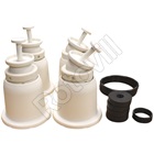 KLÍMATARTÓ LÁB, DÖNTHETŐ, REZGÉSCSILLAPÍTÓ GUMIBAKKAL, (FEHÉR/325 KG-IG), 100-130 mm