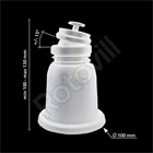 KLÍMATARTÓ LÁB, DÖNTHETŐ, REZGÉSCSILLAPÍTÓ GUMIBAKKAL, (FEHÉR/325 KG-IG), 100-130 mm