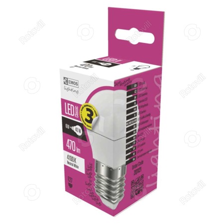 LED IZZÓ 4,2W=40W ZQ6E23 Mini Globe  NW E27