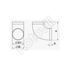 LÉGCSŐ 90` KÖNYÖK 222 125mm