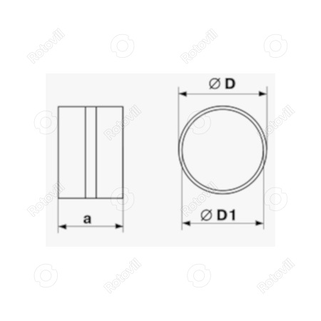 LÉGCSŐ ÖSSZEKÖTŐ (TOLDAT) 593/212 125mm