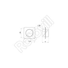 LÉGCSŐ SZERELŐLEMEZ- 3531 (151mm) VISSZACSAPÓSZELEPPEL