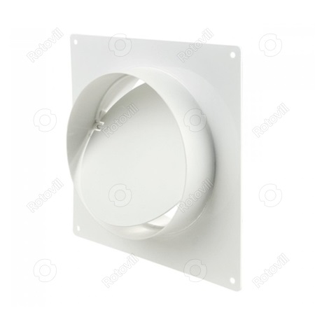 LÉGCSŐ SZERELŐLEMEZ 2521 125mm VISSZACSAPÓSZELEPPEL