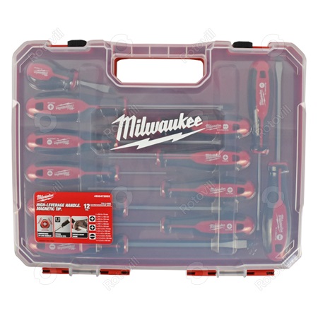 MILWAUKEE CSAVARHÚZÓ KÉSZLET (12 db-os/tároló dobozban)