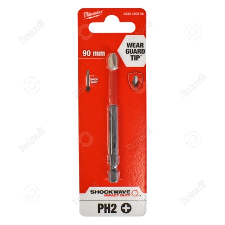 MILWAUKEE CSAVAROZÓ BIT PH2-90mm SHOCKWAVE