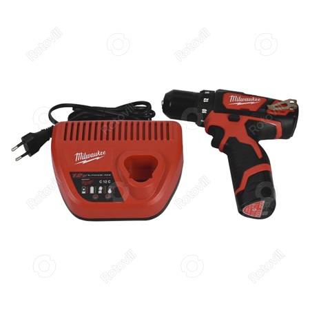 MILWAUKEE M12 BDD SZUPERKOMPAKT FÚRÓCSAVAROZÓ M12BDD-201C