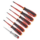 MILWAUKEE VDE CSAVARHÚZÓ KÉSZLET 7db-os (SL2,5, SL3, SL4, PH2, PZ1, PZ2 Tester)