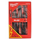 MILWAUKEE VDE CSAVARHÚZÓ KÉSZLET 7db-os (SL2,5, SL3, SL4, PH2, PZ1, PZ2 Tester)