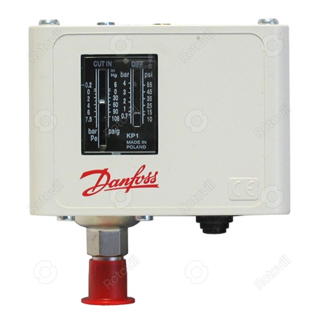 NYOMÁSKAPCSOLÓ AUTOMATA  (PRESOSTAT) SZÍVÓ OLDALI DANFOSS KP1
