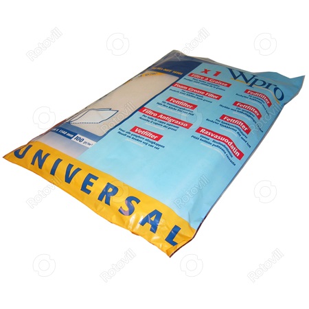 PÁRAELSZÍVÓ UNIVERZÁLIS ZSÍRFILTER FEHÉR 2DB/CSOMAG