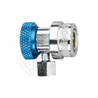 REFCO RC01-B TÖLTŐ CSATLAKOZÓ AUTÓKLÍMA R134a 1/4 (SZÍVÓOLDALI/KÉK)