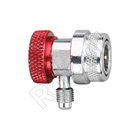 REFCO RC01-R TÖLTŐ CSATLAKOZÓ AUTÓKLÍMA R134a 1/4 (NYOMÓOLDALI/PIROS)