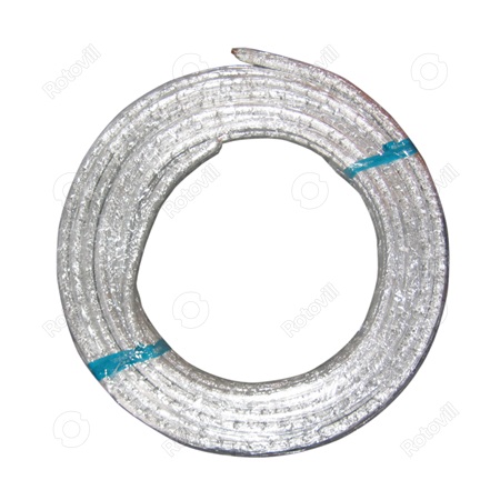 RÉZCSŐ 6x1 mm SZIGETELT EBRILLE (ALUKASÍROZOTT), 25 m/tekercs 1/4"